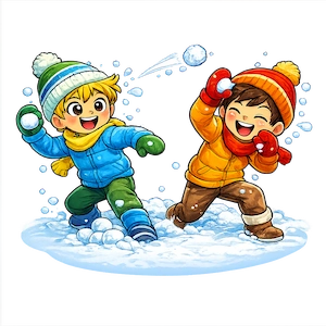 to have a snowball fight